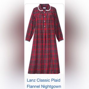 Lanz - new with tags flannel nightgown - excellent quality